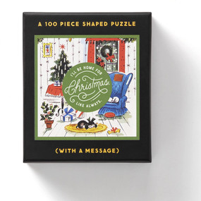 Puz 100 Shaped Mini Home For Christmas, 9780735371736