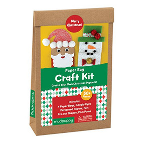 Merry Christmas Paperbag Craft Kit by Mudpuppy, 9780735346017