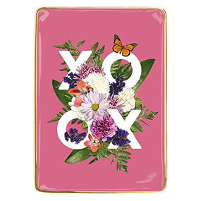 Say It With Flowers XOXO Porcelain Tray by Galison, 9780735362765