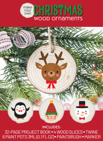 Make Your Own Christmas Wood Ornaments (Includes: 32-page Project Book, 4 Wood Slices, Twine, 6 Paint Pots 3ml (0.1fl oz), Paintbrush, Marker) by Editors of Chartwell Books, 9780785841173