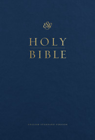 ESV Pew and Worship Bible, Large Print (Hardcover, Blue) by , 9781433563508