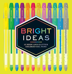 Bright Ideas Neon and Glitter Colored Gel Pens (12 Colored Pens) by Chronicle Books, 9781452158358
