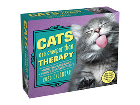 Cats Are Cheaper Than Therapy 2026 Day-to-Day Calendar (More Than 365 Cats) by Andrews McMeel Publishing, 9781524896942