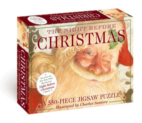 The Night Before Christmas: 550-Piece Jigsaw Puzzle and   Book (A 550-Piece Family Jigsaw Puzzle Featuring The Night Before Christmas!) by Charles Santore, Thomas Nelson, 9781646431113