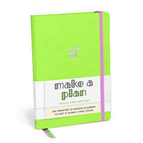 Make a Plan Undated Planner and Weekly Agenda Notebook by Knock Knock, 9781683493228