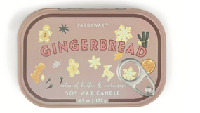 4.5 OZ BISTRO PRINTED TIN - GINGERBREAD, BIS0407